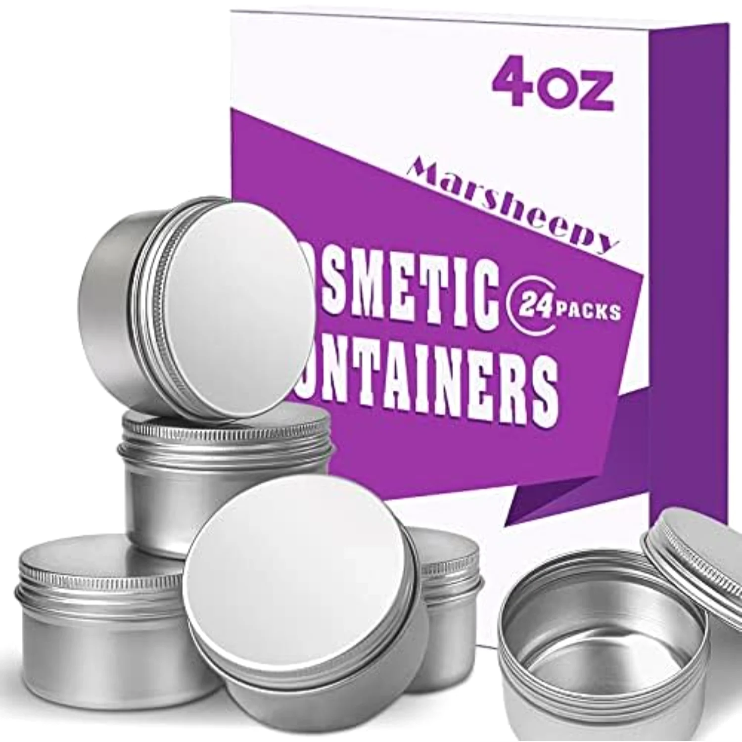 24 balm tins, 4 oz