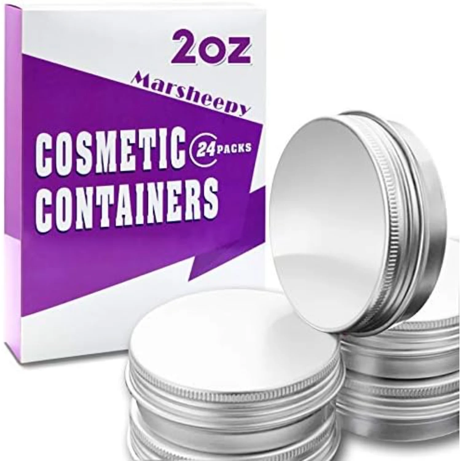 24 balm tins, 2 oz