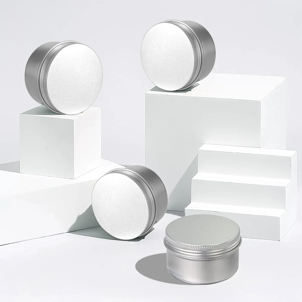 Aluminium, screw lid, rolled edge